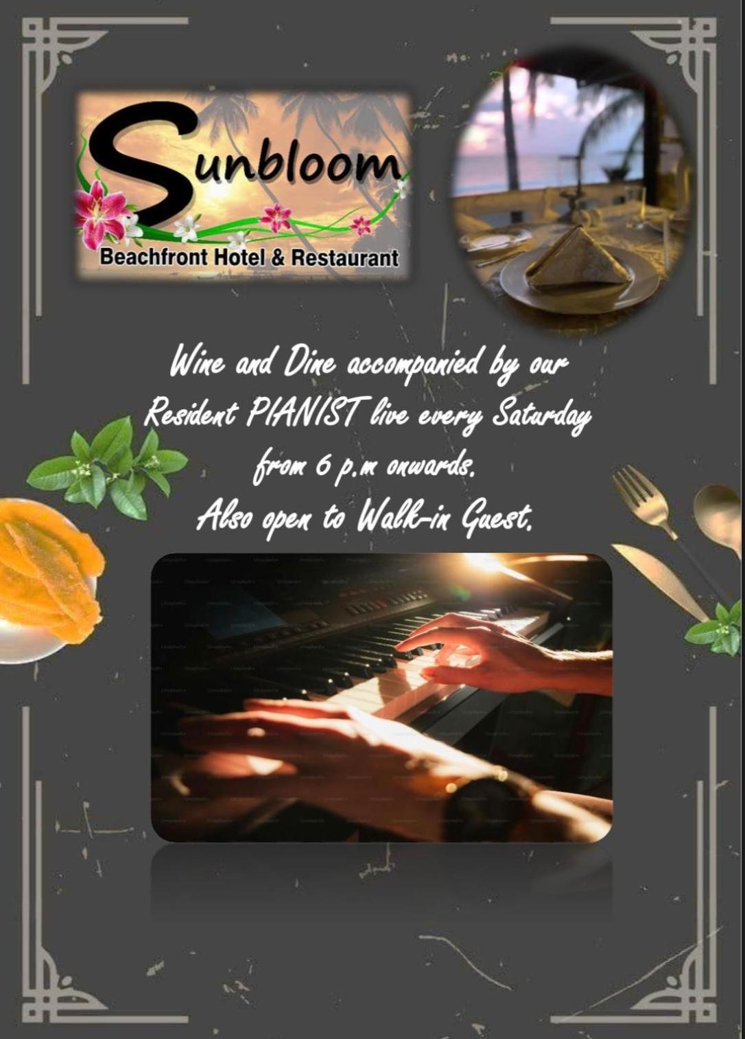 Sunbloom Beachfront Hotel&Restaurant Sinabacan Buitenkant foto